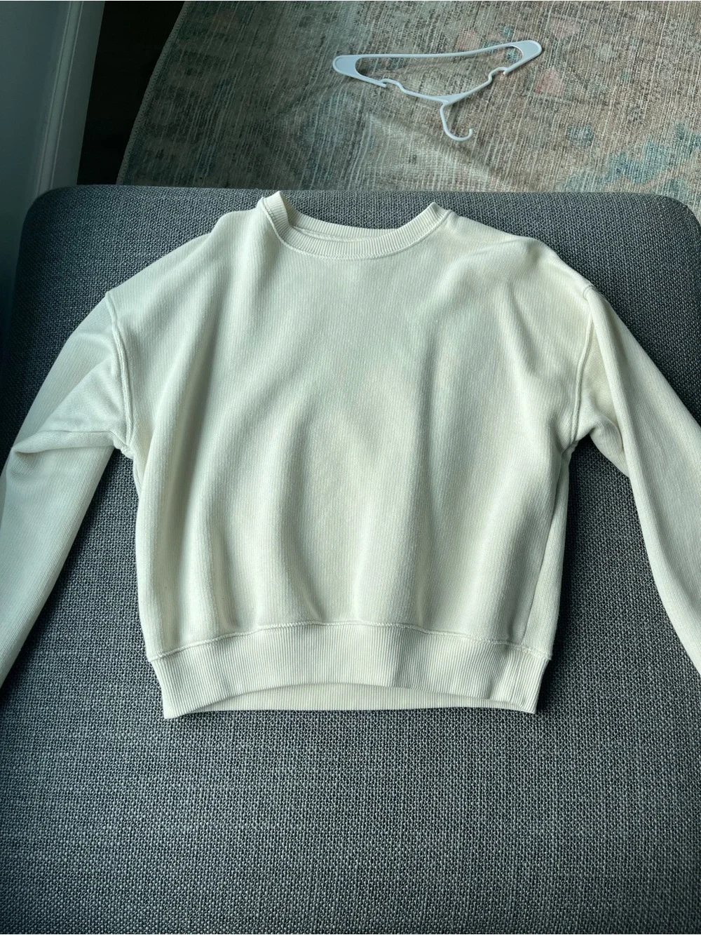 American Eagle Outfitters Men's Crewneck Sweater - Cream